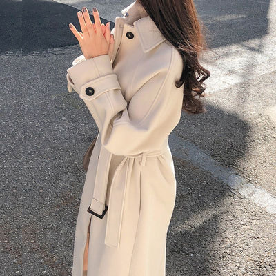 Sophie | Manteau Long en Laine Coupe Ample pour une Élégance Automnale Féminine lunnav