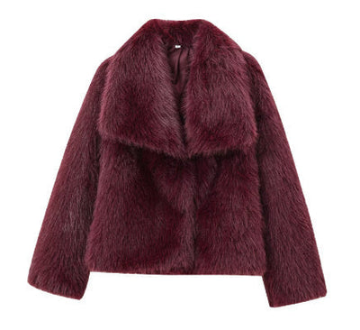 Clara | Cardigan Court en Fausse Fourrure pour un Street Style Élégant et Confortable lunnav