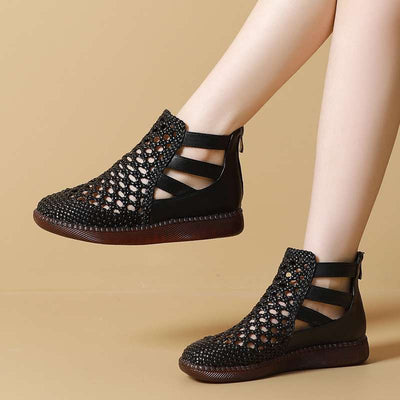 Lusitta™ | Bottes Sandales femme en cuir véritable