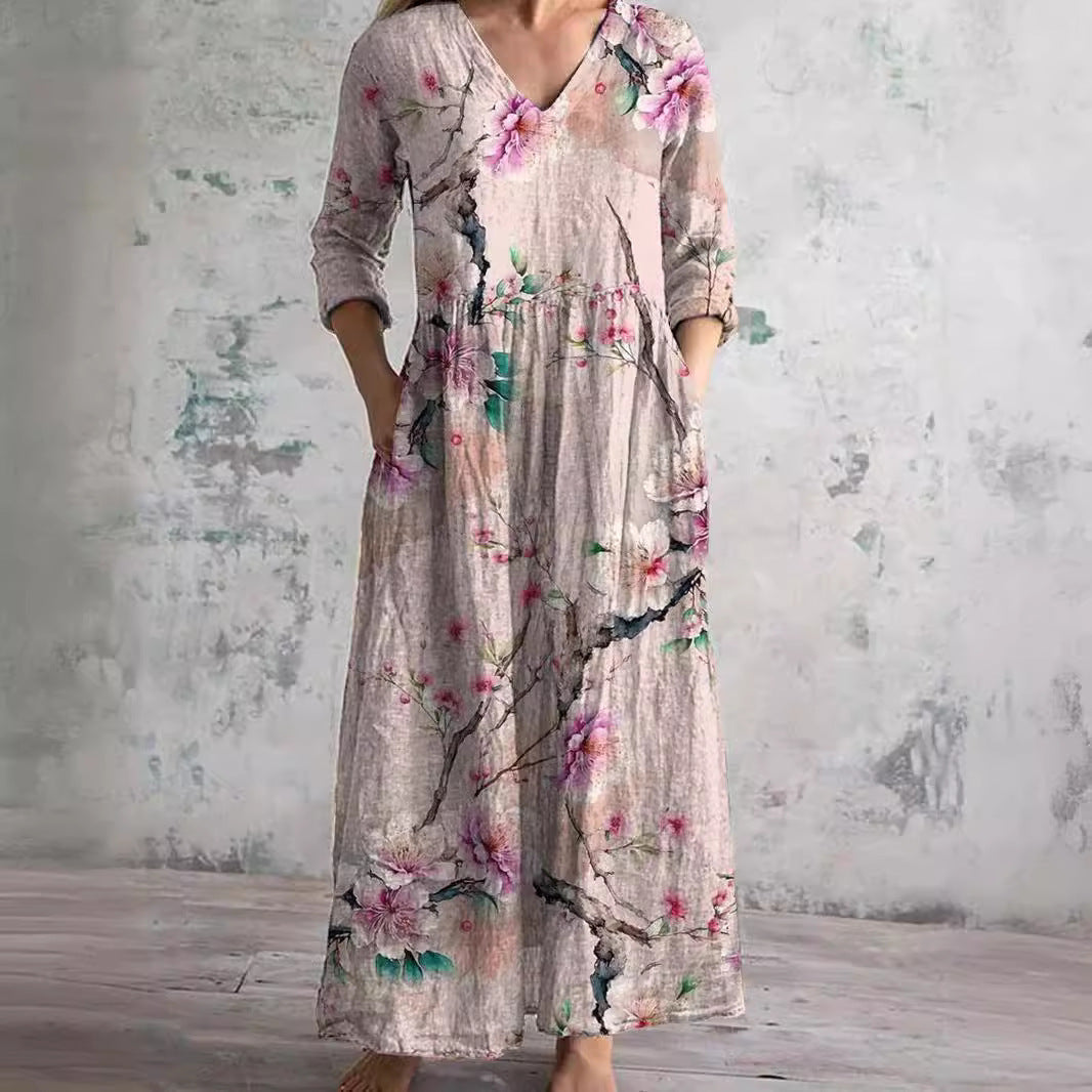 Camille™ | Robe Femme Élégante & Confort Naturel pour l'Été