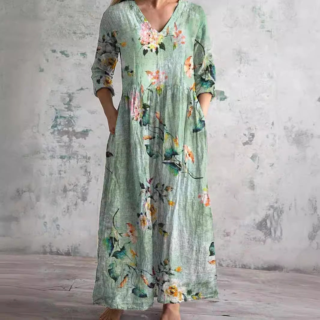 Camille™ | Robe Femme Élégante & Confort Naturel pour l'Été